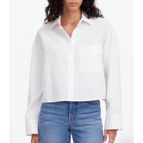 Madewell Straight-Hem Shirt Size M NWT - Picture 9 of 10